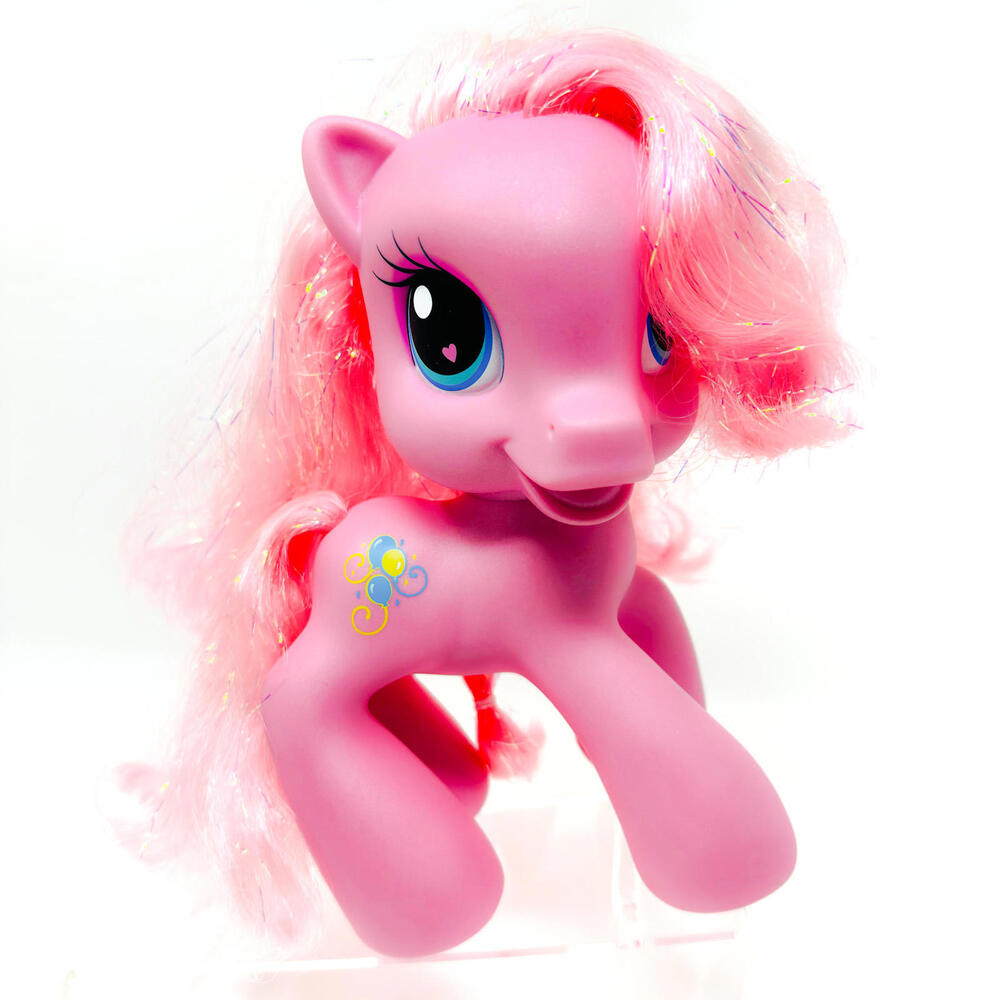 My Little Pony 2008 G3.5 Styling Pinky Pie Glitter Hair 8" Horse Hasbro MLP NWoB